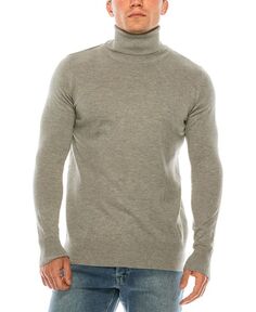 Мужской современный свитер с высоким воротником RON TOMSON, серый