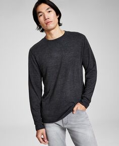 Мужской однотонный свитер обычного кроя с круглым вырезом And Now This, серый
