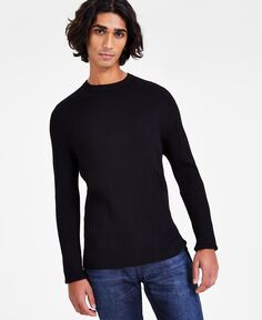 Мужской свитер ребристой вязки I.N.C. International Concepts, черный