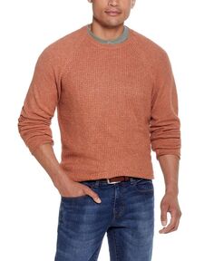 Мужской свитер вафельного цвета с круглым вырезом Weatherproof Vintage, оранжевый