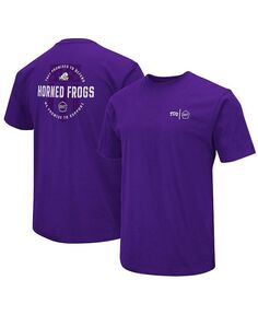 Мужская фиолетовая футболка TCU Horned Frogs OHT в военном стиле с благодарностью Colosseum, фиолетовый