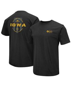 Мужская черная футболка Iowa Hawkeyes OHT в военном стиле с благодарностью Colosseum, черный