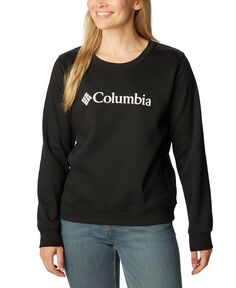 Женский свитшот с круглым вырезом и рисунком Trek Columbia, черный