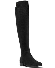 Женские замшевые высокие ботинки для верховой езды Bromley на плоской подошве Michael Kors, черный