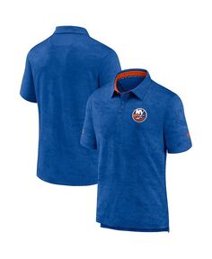 Мужская фирменная рубашка-поло Royal New York Islanders Authentic Pro Rink Fanatics, синий