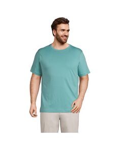 Мужская футболка Supima с короткими рукавами Lands&apos; End, цвет Teal shadow