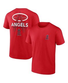 Мужская красная футболка с логотипом Los Angeles Angels Iconic Bring It Fanatics, красный
