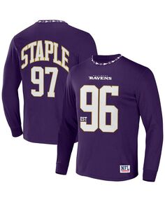 Мужская футболка из джерси с длинными рукавами NFL X Staple Purple Baltimore Ravens Core NFL Properties, фиолетовый