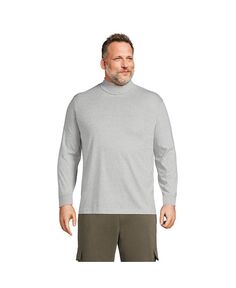 Мужская футболка с водолазкой Super-T Lands&apos; End, цвет Gray heather