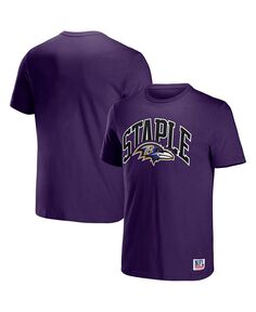 Мужская футболка с коротким рукавом и логотипом NFL X Staple Baltimore Ravens Lockup NFL Properties, фиолетовый