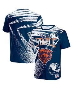 Мужская футболка с короткими рукавами и принтом NFL X Staple Navy Chicago Bears Team NFL Properties, синий