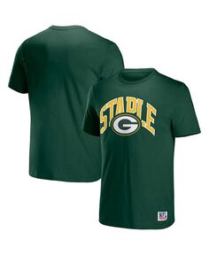 Мужская футболка с коротким рукавом и логотипом NFL X Staple Hunter Green Green Bay Packers Lockup NFL Properties, зеленый
