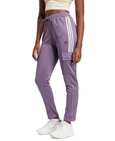 Женские брюки-карго на кнопках Tiro adidas, фиолетовый