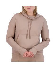 Женский флисовый пуловер с кулиской и воротником-воронкой BEARPAW, цвет Taupe gray