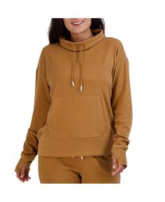 Женский флисовый пуловер с кулиской и воротником-воронкой BEARPAW, цвет Tobacco brown