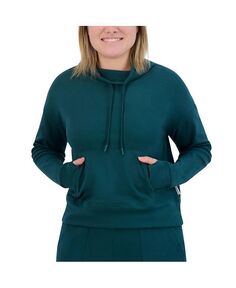 Женский флисовый пуловер с кулиской и воротником-воронкой BEARPAW, зеленый