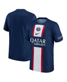 Мужская синяя домашняя аутентичная пустая футболка Paris Saint-Germain 2022/23 Nike, синий