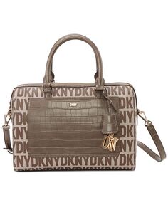 Маленькая спортивная сумка с логотипом Paige Soho DKNY, коричневый