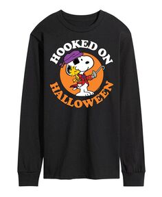 Мужская футболка Peanuts Hooked on Halloween AIRWAVES, цвет Black