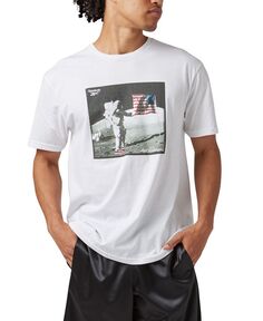 Мужская футболка с рисунком BB Cosmo Reebok, белый
