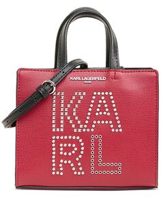 Сумка через плечо Maybelle Mini с красными заклепками KARL LAGERFELD PARIS, красный