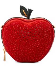 Гладкая кожаная сумка через плечо Big Apple с украшением kate spade new york, красный