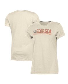 Женская кремовая классическая футболка с эффектом потертости Georgia Bulldogs Champion, слоновая кость/кремовый