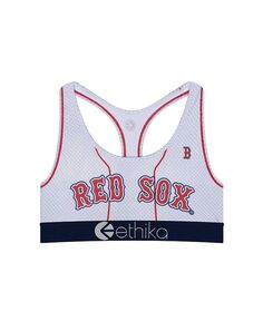 Женский белый спортивный бюстгальтер Boston Red Sox Babe Ethika, белый