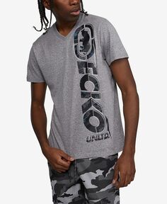 Мужская футболка Insta Classic с короткими рукавами Ecko Unltd, серый