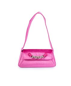 Бархатная сумка через плечо с блестками Skinnydip London, розовый