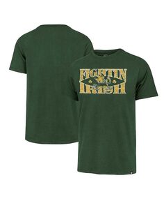 Мужская зеленая футболка Notre Dame Fighting Irish Article Franklin &apos;47 Brand, зеленый
