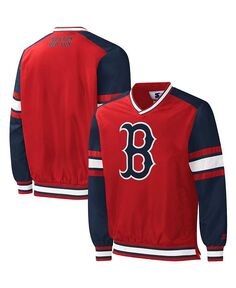 Мужской красный пуловер-ветровка Boston Red Sox Yardline Starter, красный