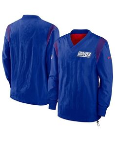 Мужской двусторонний пуловер-ветровка с идентификатором команды Royal New York Giants Sideline Team ID Nike, синий