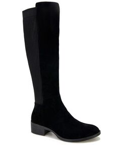Женские ботинки для верховой езды Levon с высоким голенищем Kenneth Cole New York, цвет Black Suede