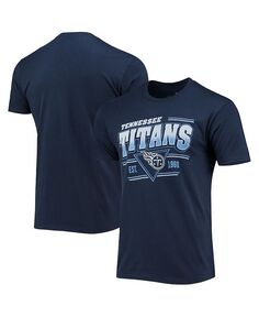 Мужская темно-синяя футболка Tennessee Titans Throwback Junk Food, синий