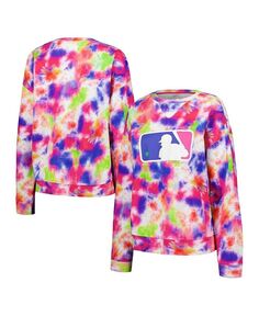 Женский пуловер с неоновым принтом тай-дай MLB Batterman Terez, мультиколор