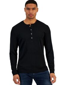 Легкая мужская рубашка на пуговицах в рубчик INC International Concepts I.N.C. International Concepts, черный