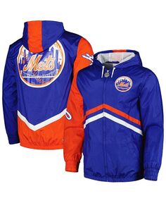 Мужская ветровка с капюшоном и молнией во всю длину Royal New York Mets Undeniable Mitchell &amp; Ness, синий