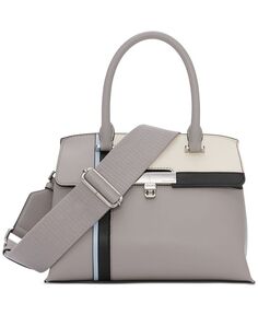 Трансформируемая сумка через плечо Becky с цветными блоками и поворотным замком Calvin Klein, серый