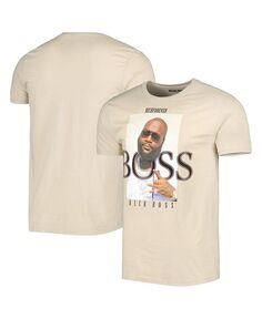 Мужская и женская футболка Tan Rick Ross с рисунком Philcos, тан/бежевый