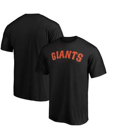 Мужская черная футболка с официальной надписью San Francisco Giants Fanatics, черный