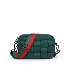 Маленькая плетеная сумка через плечо Inspiration SOL AND SELENE, цвет Emerald