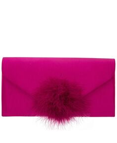 Клатч-конверт с помпоном Nina, розовый