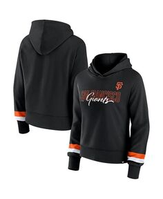 Женский черный пуловер с капюшоном San Francisco Giants с логотипом Fanatics, черный