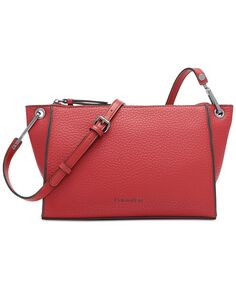 Регулируемая сумка через плечо с гранатовой застежкой-молнией сверху Calvin Klein, красный