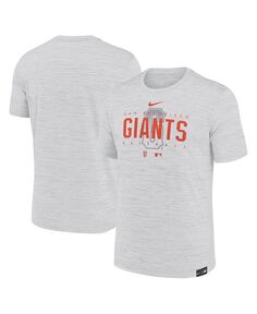 Мужская серая футболка San Francisco Giants City Connect Velocity Practice Performance Nike, цвет Gray