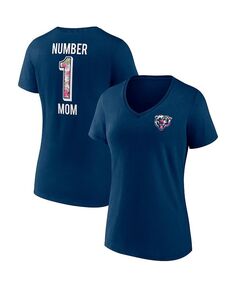 Женская темно-синяя футболка с v-образным вырезом и логотипом Chicago Bears Team ко Дню матери Fanatics, синий