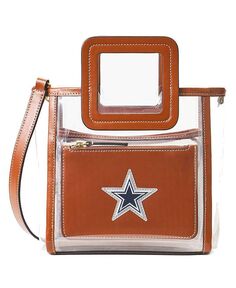 Женская прозрачная мини-сумка Shirley Dallas Cowboys Staud, белый