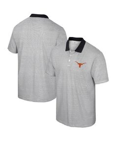 Мужская белая рубашка-поло в полоску с принтом Texas Longhorns Colosseum, белый