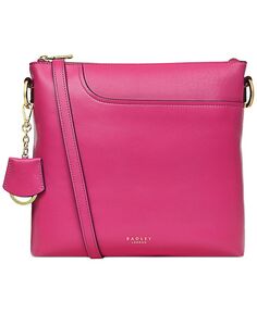 Женская кожаная сумка через плечо Pockets 2.0 на молнии с застежкой-молнией Radley London, розовый